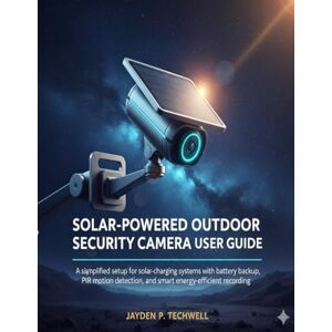 Techwell, Jayden P. SOLAR-POWERED OUTDOOR SECURITY CAMERA USER GUIDE: A simplified setup for solar-charging systems with battery backup, PIR motion detection, and smart energy-efficient recording Techwell, Jayden P. SOLAR-POWERED OUTDOOR SECURITY CAMERA USER GUIDE: A simplified setup for solar-charging systems with battery backup, PIR motion detection, and smart energy-efficient recording