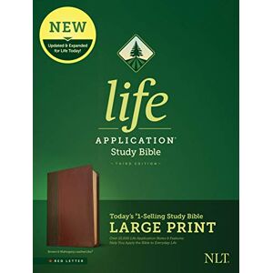 Tyndale NLT Life Application Study Bible, Third Edition, Large Print: New Living Translation, Brown & Mahogany Leatherlike Tyndale NLT Life Application Study Bible, Third Edition, Large Print: New Living Translation, Brown & Mahogany Leatherlike