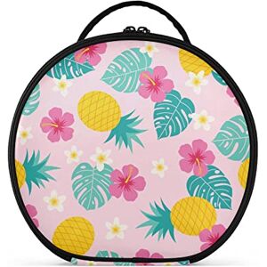 Moyyo Pineapple and Tropical Flowers Large Make up Bag for Women, Travel Makeup Bag with Removable Compartments, Waterproof Cosmetic Bag Portable Make Up Train Case Makeup Organiser Bag Toiletry Bag Moyyo Pineapple and Tropical Flowers Large Make up Bag for Women, Travel Makeup Bag with Removable Compartments, Waterproof Cosmetic Bag Portable Make Up Train Case Makeup Organiser Bag Toiletry Bag