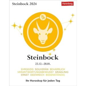 Harenberg in Athesia Kalenderverlag GmbH Steinbock Sternzeichenkalender 2024: Tagesabreißkalender Ihr Horoskop für jeden Tag Harenberg in Athesia Kalenderverlag GmbH Steinbock Sternzeichenkalender 2024: Tagesabreißkalender Ihr Horoskop für jeden Tag
