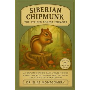 MONTGOMERY, DR. ELIAS Siberian Chipmunk – The Striped Forest Forager: A Complete Chipmunk Care & Wildlife Guide – Behavior, Habitat, Diet, and Enrichment Tips for the Curious Siberian Chipmunk Species MONTGOMERY, DR. ELIAS Siberian Chipmunk – The Striped Forest Forager: A Complete Chipmunk Care & Wildlife Guide – Behavior, Habitat, Diet, and Enrichment Tips for the Curious Siberian Chipmunk Species