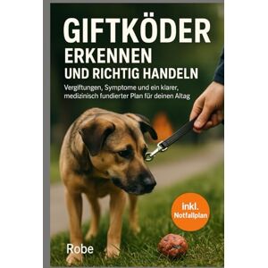 Robe Giftköder beim Hund erkennen & richtig handeln: Vergiftungen verstehen, Symptome einordnen und ein medizinisch fundierter Notfall- und Präventionsplan für deinen Alltag Robe Giftköder beim Hund erkennen & richtig handeln: Vergiftungen verstehen, Symptome einordnen und ein medizinisch fundierter Notfall- und Präventionsplan für deinen Alltag