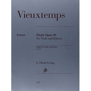 Henry Vieuxtemps Élégie op. 30 Viola and piano Urtext ( HN 1229 ) Henry Vieuxtemps Élégie op. 30 Viola and piano Urtext ( HN 1229 )