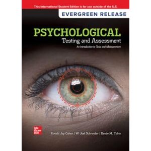 Cohen, Ronald Jay Psychological Testing and Assessment: 2025 Release ISE Cohen, Ronald Jay Psychological Testing and Assessment: 2025 Release ISE