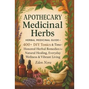 Nora, Eden Apothecary Medicinal Herbs: Herbal Medicinal Guide— 400+ DIY Tonics & Time-Honored Herbal Remedies for Natural Healing, Everyday Wellness & Vibrant Living Nora, Eden Apothecary Medicinal Herbs: Herbal Medicinal Guide— 400+ DIY Tonics & Time-Honored Herbal Remedies for Natural Healing, Everyday Wellness & Vibrant Living