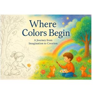 Gado, Abd Elrahman Where Colors Begin: A Journey from Imagination to Creation A Unique Coloring Book Featuring 60 Magical Illustrations in Both Color and Line Art Gado, Abd Elrahman Where Colors Begin: A Journey from Imagination to Creation A Unique Coloring Book Featuring 60 Magical Illustrations in Both Color and Line Art
