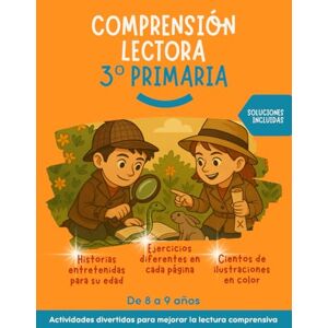 Happy Road books, Editorial Comprensión lectora 3 primaria: Historias entretenidas, ejercicios diferentes en cada página, con ilustraciones a color. Actividades divertidas para ... la lectura comprensiva. Soluciones incluidas. Happy Road books, Editorial Comprensión lectora 3 primaria: Historias entretenidas, ejercicios diferentes en cada página, con ilustraciones a color. Actividades divertidas para ... la lectura comprensiva. Soluciones incluidas.