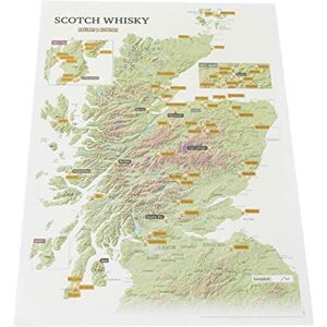Maps International Whisky Distilleries Collect and Scratch Print Poster for Scotch lovers 29.7 (w) x 42.0 (h) cm Maps International Whisky Distilleries Collect and Scratch Print Poster for Scotch lovers 29.7 (w) x 42.0 (h) cm