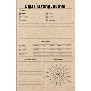 Publishing, Deloris Cigar Tasting Journal: Notebook To Keep Track Of Cigar Tastings, Record keeping journal for cigar smoking, Cigar Review Logbook To Record Name, Size 6"X9", 120 Pages Publishing, Deloris Cigar Tasting Journal: Notebook To Keep Track Of Cigar Tastings, Record keeping journal for cigar smoking, Cigar Review Logbook To Record Name, Size 6"X9", 120 Pages