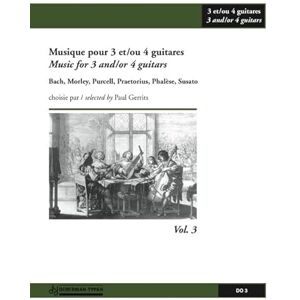 Various Musique pour 3 et/ou 4 guitares, Vol. 3. Set Various Musique pour 3 et/ou 4 guitares, Vol. 3. Set