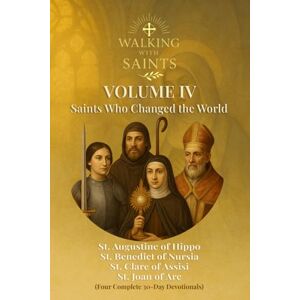 Rougeaux, Roberto Walking With Saints: Volume 4 – Saints Who Changed the World: Four Complete 30-Day Devotionals with St. Augustine of Hippo, St. Benedict of Nursia, ... Arc (Walking With Saints: 30-Day Devotionals) Rougeaux, Roberto Walking With Saints: Volume 4 – Saints Who Changed the World: Four Complete 30-Day Devotionals with St. Augustine of Hippo, St. Benedict of Nursia, ... Arc (Walking With Saints: 30-Day Devotionals)