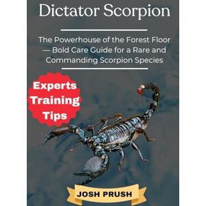 PRUSH, JOSH DICTATOR SCORPION: The Powerhouse of the Forest Floor — Bold Care Guide for a Rare and Commanding Scorpion Species PRUSH, JOSH DICTATOR SCORPION: The Powerhouse of the Forest Floor — Bold Care Guide for a Rare and Commanding Scorpion Species