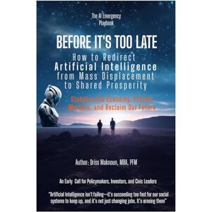 Maknoun, Driss BEFORE IT'S TOO LATE: How to Redirect Artificial Intelligence from Mass Displacement to Shared Prosperity: The AI Emergency Playbook for Policymakers, Investors & Civic Leaders Maknoun, Driss BEFORE IT'S TOO LATE: How to Redirect Artificial Intelligence from Mass Displacement to Shared Prosperity: The AI Emergency Playbook for Policymakers, Investors & Civic Leaders