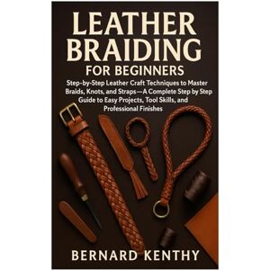 Kenthy, Bernard Leather Braiding for Beginners: Step-by-Step Leather Craft Techniques to Master Braids, Knots, and Straps — A Complete Step by Step Guide to Easy Projects, Tool Skills, and Professional Finishes Kenthy, Bernard Leather Braiding for Beginners: Step-by-Step Leather Craft Techniques to Master Braids, Knots, and Straps — A Complete Step by Step Guide to Easy Projects, Tool Skills, and Professional Finishes