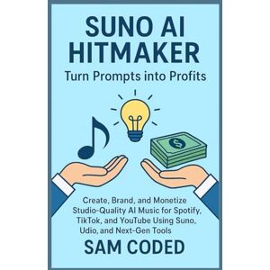 CODED, SAM Suno AI Hitmaker: Turn Prompts into Profits: Create, Brand, and Monetize Studio-Quality AI Music for Spotify, TikTok, and YouTube Using Suno, Udio, and Next-Gen Tools CODED, SAM Suno AI Hitmaker: Turn Prompts into Profits: Create, Brand, and Monetize Studio-Quality AI Music for Spotify, TikTok, and YouTube Using Suno, Udio, and Next-Gen Tools