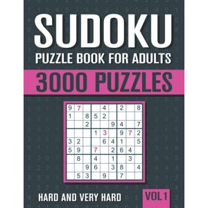 books, visupuzzle Sudoku Puzzle Book for Adults: 3000 Hard to Very Hard Sudoku Puzzles with Solutions Vol. 1 books, visupuzzle Sudoku Puzzle Book for Adults: 3000 Hard to Very Hard Sudoku Puzzles with Solutions Vol. 1
