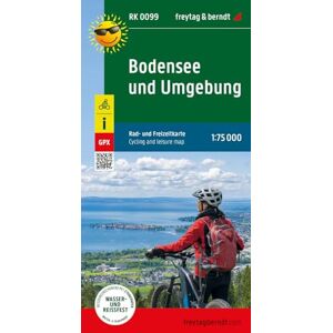 freytag Lake Constance and surroundings, bike and leisure map 1:75,000, & berndt, RK 0099: GPX Tracks, wasserfest und reißfest freytag Lake Constance and surroundings, bike and leisure map 1:75,000, & berndt, RK 0099: GPX Tracks, wasserfest und reißfest