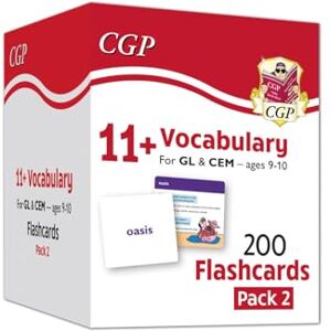 CGP Books 11+ Vocabulary Flashcards for Ages 9-10 Pack 2: for GL and all other test providers (CGP 11+ Ages 9-10) CGP Books 11+ Vocabulary Flashcards for Ages 9-10 Pack 2: for GL and all other test providers (CGP 11+ Ages 9-10)
