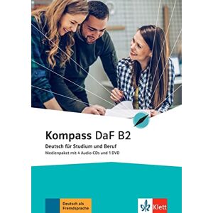 AA.VV Kompass DaF: 4 Audio-CDs und 1 DVD zum Kurs- und Ubungsbuch B2 AA.VV Kompass DaF: 4 Audio-CDs und 1 DVD zum Kurs- und Ubungsbuch B2