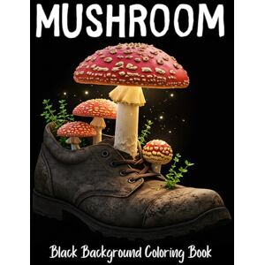 COCH, APHN Mushroom Black Background Coloring Book: Whimsical Mushroom Illustrations with Forest-Inspired Designs on Dark Paper for Adults and Teens COCH, APHN Mushroom Black Background Coloring Book: Whimsical Mushroom Illustrations with Forest-Inspired Designs on Dark Paper for Adults and Teens
