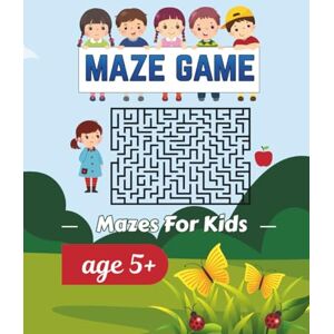 Ahmed Maze Puzzle Book for Kids Ages 5+: 100 Large-Print Mazes with Solutions — Fun Brain-Boosting Activities for Focus, Problem-Solving Ahmed Maze Puzzle Book for Kids Ages 5+: 100 Large-Print Mazes with Solutions — Fun Brain-Boosting Activities for Focus, Problem-Solving