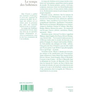 Franck, Dan Le temps des Bohèmes Franck, Dan Le temps des Bohèmes