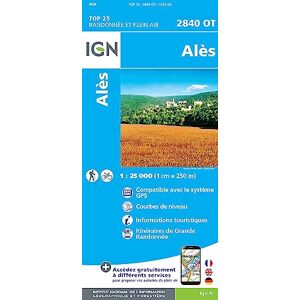 Institut Géographique National Alès: 2840OT (TOP 25) Institut Géographique National Alès: 2840OT (TOP 25)