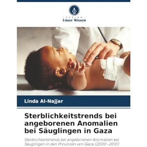 Al-Najjar, Linda Sterblichkeitstrends bei angeborenen Anomalien bei Säuglingen in Gaza: Sterblichkeitstrends bei angeborenen Anomalien bei Säuglingen in den Provinzen von Gaza (2000–2010) Al-Najjar, Linda Sterblichkeitstrends bei angeborenen Anomalien bei Säuglingen in Gaza: Sterblichkeitstrends bei angeborenen Anomalien bei Säuglingen in den Provinzen von Gaza (2000–2010)