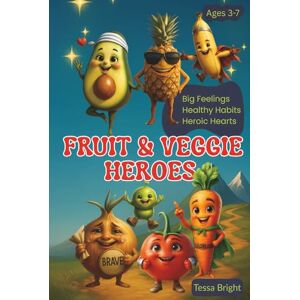 Bright, Tessa Fruit & Veggie Heroes: A Fun-Filled Coloring Adventure for Growing Minds Bright, Tessa Fruit & Veggie Heroes: A Fun-Filled Coloring Adventure for Growing Minds