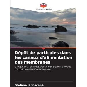 Iannacone, Stefano Dépôt de particules dans les canaux d'alimentation des membranes: Comparaison entre les membranes d'osmose inverse microstructurées et commerciales Iannacone, Stefano Dépôt de particules dans les canaux d'alimentation des membranes: Comparaison entre les membranes d'osmose inverse microstructurées et commerciales