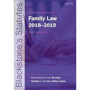 Fenton-Glynn, Claire Blackstone's Statutes on Family Law 2018-2019 (Blackstone's Statute Series) Fenton-Glynn, Claire Blackstone's Statutes on Family Law 2018-2019 (Blackstone's Statute Series)