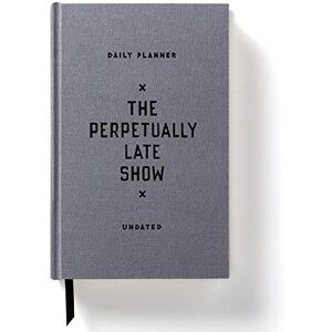 Brass Monkey Galison The Perpetually Late Show Undated Standard Planner, 2020, 6" x 9" x 0.9 Brass Monkey Galison The Perpetually Late Show Undated Standard Planner, 2020, 6" x 9" x 0.9