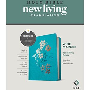 Tyndale NLT Wide Margin Bible, Filament Enabled Edition (Red Letter, Hardcover Cloth, Ocean Blue Floral): New Living Translation, Ocean Blue, Floral, Wide Margin, Filament Enabled, Journaling Edition Tyndale NLT Wide Margin Bible, Filament Enabled Edition (Red Letter, Hardcover Cloth, Ocean Blue Floral): New Living Translation, Ocean Blue, Floral, Wide Margin, Filament Enabled, Journaling Edition