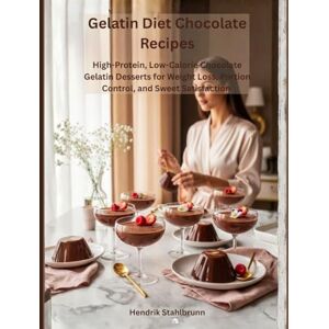 Stahlbrunn, Hendrik Gelatin Diet Chocolate Recipes: High-Protein, Low-Calorie Chocolate Gelatin Desserts for Weight Loss, Portion Control, and Sweet Satisfaction Stahlbrunn, Hendrik Gelatin Diet Chocolate Recipes: High-Protein, Low-Calorie Chocolate Gelatin Desserts for Weight Loss, Portion Control, and Sweet Satisfaction