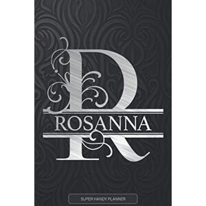 Planners, Jennie's Rosanna: Monogram Silver Letter R The Rosanna Name Rosanna Name Custom Gift Planner Calendar Notebook Journal Planners, Jennie's Rosanna: Monogram Silver Letter R The Rosanna Name Rosanna Name Custom Gift Planner Calendar Notebook Journal