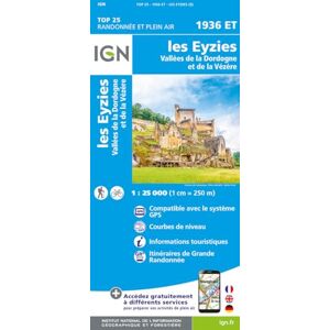 Les Eyzies-de-Tayac-Sireuil/Vallées Dordogne&Vézère (1936ET): 1:25000 (TOP 25) Les Eyzies-de-Tayac-Sireuil/Vallées Dordogne&Vézère (1936ET): 1:25000 (TOP 25)
