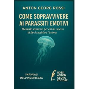 Rossi, Anton Georg COME SOPRAVVIVERE AI PARASSITI EMOTIVI: Manuale semiserio per chi ha smesso di farsi succhiare l’anima (I Manuali dell'incertezze) Rossi, Anton Georg COME SOPRAVVIVERE AI PARASSITI EMOTIVI: Manuale semiserio per chi ha smesso di farsi succhiare l’anima (I Manuali dell'incertezze)