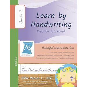 Cobo, Jessica Handwriting Practice Workbook Bible Verses 1 NIV Cursive, Level 2: Learn by Handwriting. John 3:16 + John 14:6 + Philippians 4:13 + Proverbs ... and Children BV1C2PE (Bible Verse 1 NIV) Cobo, Jessica Handwriting Practice Workbook Bible Verses 1 NIV Cursive, Level 2: Learn by Handwriting. John 3:16 + John 14:6 + Philippians 4:13 + Proverbs ... and Children BV1C2PE (Bible Verse 1 NIV)