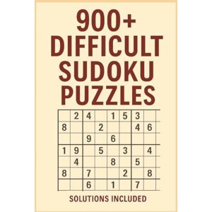 Watkins, SL 900+ Difficult Sudoku Puzzles: Sudoku Puzzles with Easy to Read Print with Solutions Included 8.5 x 11 inches, 400 pages 900+ Puzzles...Great for Vacation, Brain Workout, Engaging Fun Watkins, SL 900+ Difficult Sudoku Puzzles: Sudoku Puzzles with Easy to Read Print with Solutions Included 8.5 x 11 inches, 400 pages 900+ Puzzles...Great for Vacation, Brain Workout, Engaging Fun
