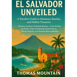 Mountain, Thomas El Salvador Unveiled: A Traveler’s Guide to Volcanoes, Beaches, and Hidden Treasures: Discover the Heart of Central America – From Surfing the Pacific ... Festivals, and Untamed Natural Wonders Mountain, Thomas El Salvador Unveiled: A Traveler’s Guide to Volcanoes, Beaches, and Hidden Treasures: Discover the Heart of Central America – From Surfing the Pacific ... Festivals, and Untamed Natural Wonders