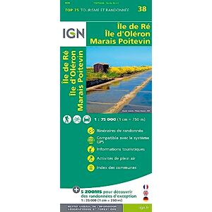 Institut Géographique National Ile-de-Ré / Ile d'Oléron / Marais Poitevin ign: 75038 (TOP 75) Institut Géographique National Ile-de-Ré / Ile d'Oléron / Marais Poitevin ign: 75038 (TOP 75)