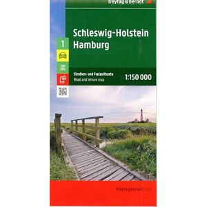 Freytag & Berndt Schleswig-Holstein Hamburg, Road and Leisure map: 1:150,000 scale map Freytag & Berndt Schleswig-Holstein Hamburg, Road and Leisure map: 1:150,000 scale map