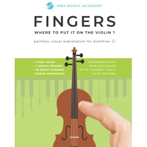 Academy, Mrs Music Fingers: Where to Put It On The Violin? Painless, Visual Explanation for Dummies: Book For Kids and Adult Beginners / Easy Guide How to Play and Read Music Notes (Fingermaps, Smart Schemes, Scales) Academy, Mrs Music Fingers: Where to Put It On The Violin? Painless, Visual Explanation for Dummies: Book For Kids and Adult Beginners / Easy Guide How to Play and Read Music Notes (Fingermaps, Smart Schemes, Scales)