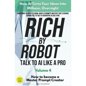 De Winnaar, Dirk C. Rich by Robot: How AI Turns Your Ideas into Millions Overnight, How to Become a Master Prompt Creator Vol. 4 (Rich by Robot: AI Guide For Beginners) De Winnaar, Dirk C. Rich by Robot: How AI Turns Your Ideas into Millions Overnight, How to Become a Master Prompt Creator Vol. 4 (Rich by Robot: AI Guide For Beginners)