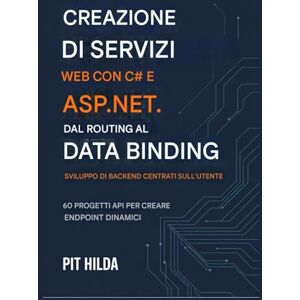 Hilda, Pit Creazione di servizi Web con C# e ASP.NET Dal routing al data binding: sviluppare backend incentrati sull'utente: 60 progetti API per creare endpoint dinamici Hilda, Pit Creazione di servizi Web con C# e ASP.NET Dal routing al data binding: sviluppare backend incentrati sull'utente: 60 progetti API per creare endpoint dinamici