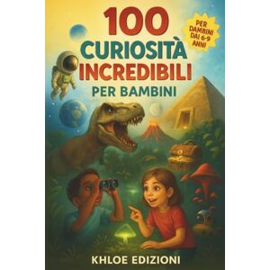 Edizioni, Khloe 100 CURIOSITÁ INCREDIBILI PER BAMBINI: Il libro perfetto per bambini curiosi dai 6 ai 9 anni – Scienza, natura, spazio e misteri spiegati in modo semplice e divertente Edizioni, Khloe 100 CURIOSITÁ INCREDIBILI PER BAMBINI: Il libro perfetto per bambini curiosi dai 6 ai 9 anni – Scienza, natura, spazio e misteri spiegati in modo semplice e divertente