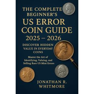 Whitmore, Jonathan R. The Complete Beginner's US Error Coin Guide 2025 – 2026: Discover Hidden Value in Everyday Coins: Master the Art of Identifying, Valuing, and Selling Rare US Mint Errors Whitmore, Jonathan R. The Complete Beginner's US Error Coin Guide 2025 – 2026: Discover Hidden Value in Everyday Coins: Master the Art of Identifying, Valuing, and Selling Rare US Mint Errors