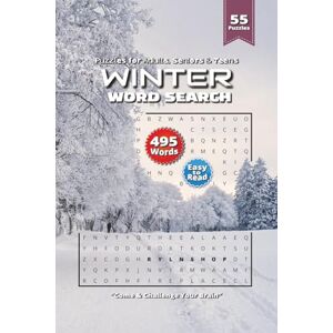 shop, RYLN Winter Word Search Puzzle Book: Serene Winter Word Searches Featuring Snowy Forests, Icy Lakes & Gentle Winds 6×9 Inches, 110 Pages 50+ Soothing Puzzles for Mindful Fun shop, RYLN Winter Word Search Puzzle Book: Serene Winter Word Searches Featuring Snowy Forests, Icy Lakes & Gentle Winds 6×9 Inches, 110 Pages 50+ Soothing Puzzles for Mindful Fun