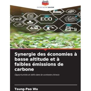 Wu, Tsung-Pao Synergie des économies à basse altitude et à faibles émissions de carbone: Opportunités et défis dans le contexte chinois Wu, Tsung-Pao Synergie des économies à basse altitude et à faibles émissions de carbone: Opportunités et défis dans le contexte chinois