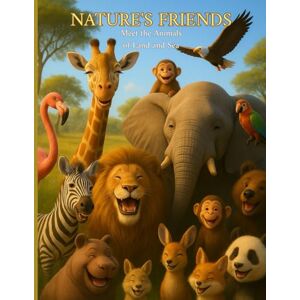 Ahmed N A T U R E ' S F R I E N D S- M e e t t h e A n i m a l s o f L a n d a n d S e a: 8.5×11 in book for kids: Discover animals with realistic photos ... curiosity, vocabulary, and observation skills Ahmed N A T U R E ' S F R I E N D S- M e e t t h e A n i m a l s o f L a n d a n d S e a: 8.5×11 in book for kids: Discover animals with realistic photos ... curiosity, vocabulary, and observation skills